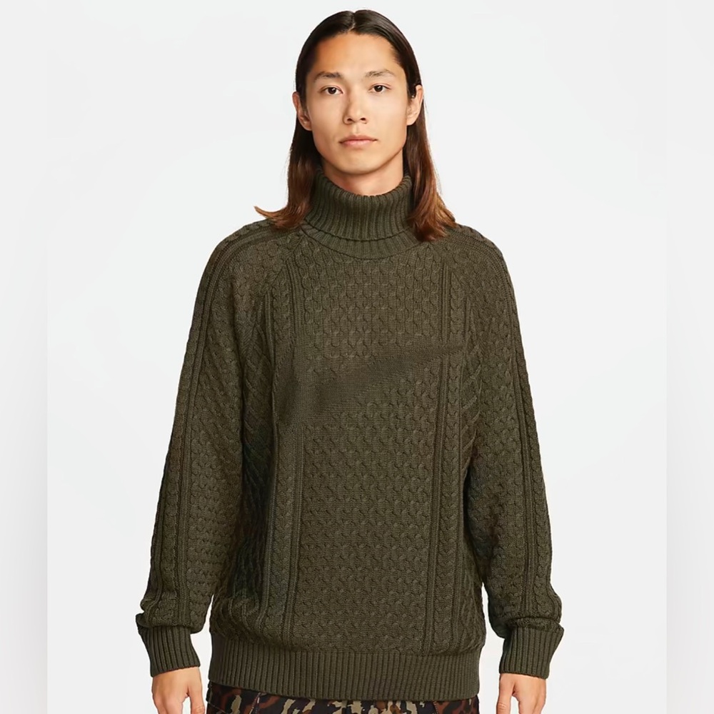 Nike Life Mens Cable Knit Turtleneck Sweater ‼️BRAND NEW‼️